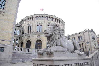 Løvebakken foran Stortinget